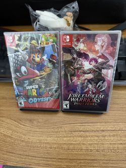 NEW SEALED Super Mario Odyssey + Fire Emblem Warriors Three Hopes For Nintendo Switch