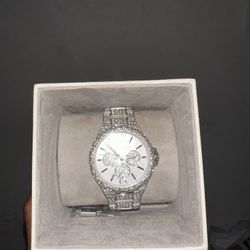 Michael Kors Oversized Camille Watch Silver tone/ Stainless Steel. 