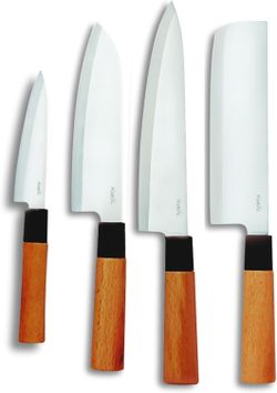 Hiroshi Premium Sushi & Sashimi Knife Set Includes 4 Knives High Carbon