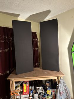 A Pair Of 2 Black Acoustic Sound Panels.