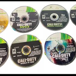 Xbox 360 Call of Duty Lot- Modern Warfare+Black Ops+World at War+Ghosts - Tested