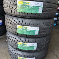 225/70/15 New Tires Set Of 4 Tbb Installed And Balanced Set De 4 Llantas Nuevas Instaladas Y Balanceadas