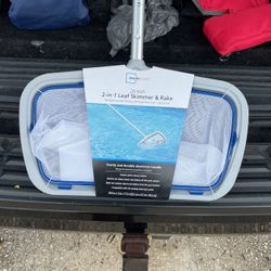 20 inch Pool Or Pond leaf skimmer and rake