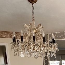 Antique Glass Chandeliers 