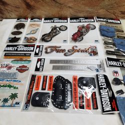 Ten Harley Davidson Arts & Craft Items