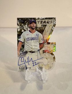 2026 Topps - Clayton Kershaw #75YA-CK Gold Die-Cut Autograph /50 🔥Clean🔥
