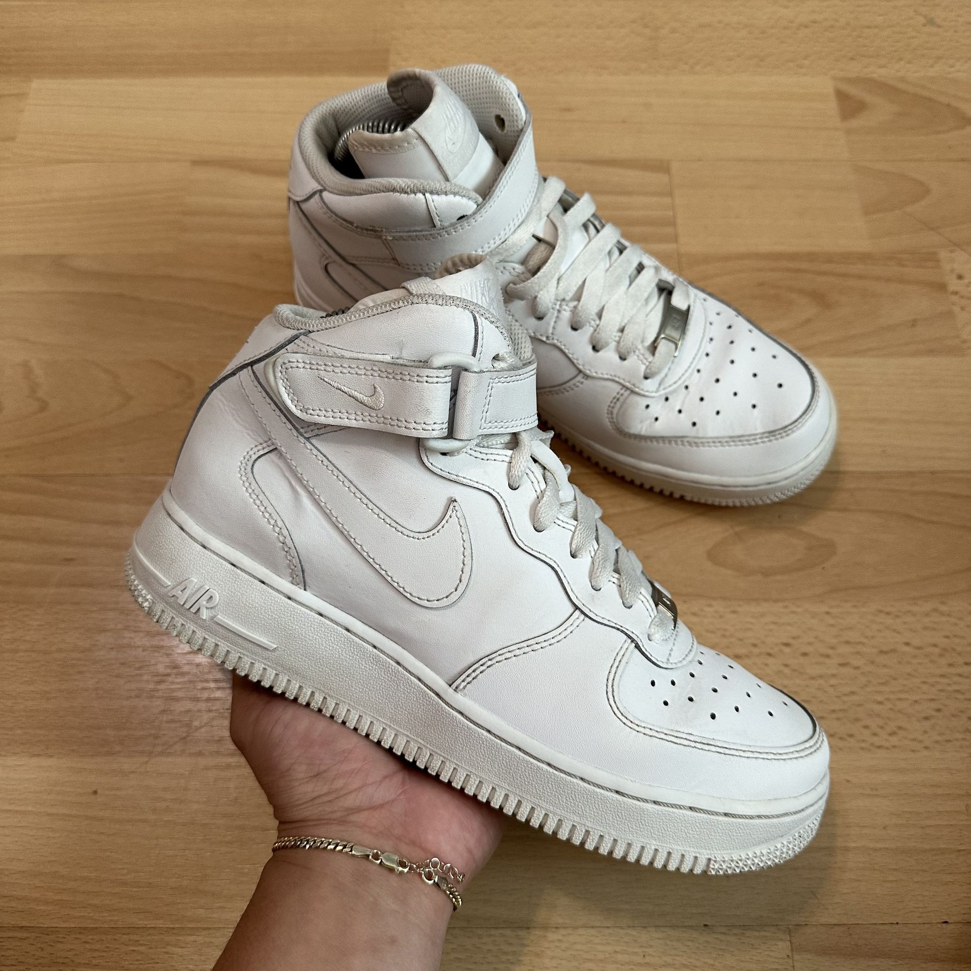 Nike AIR FORCE HIGH TOP WHITE SIZE Men's Women's AF1