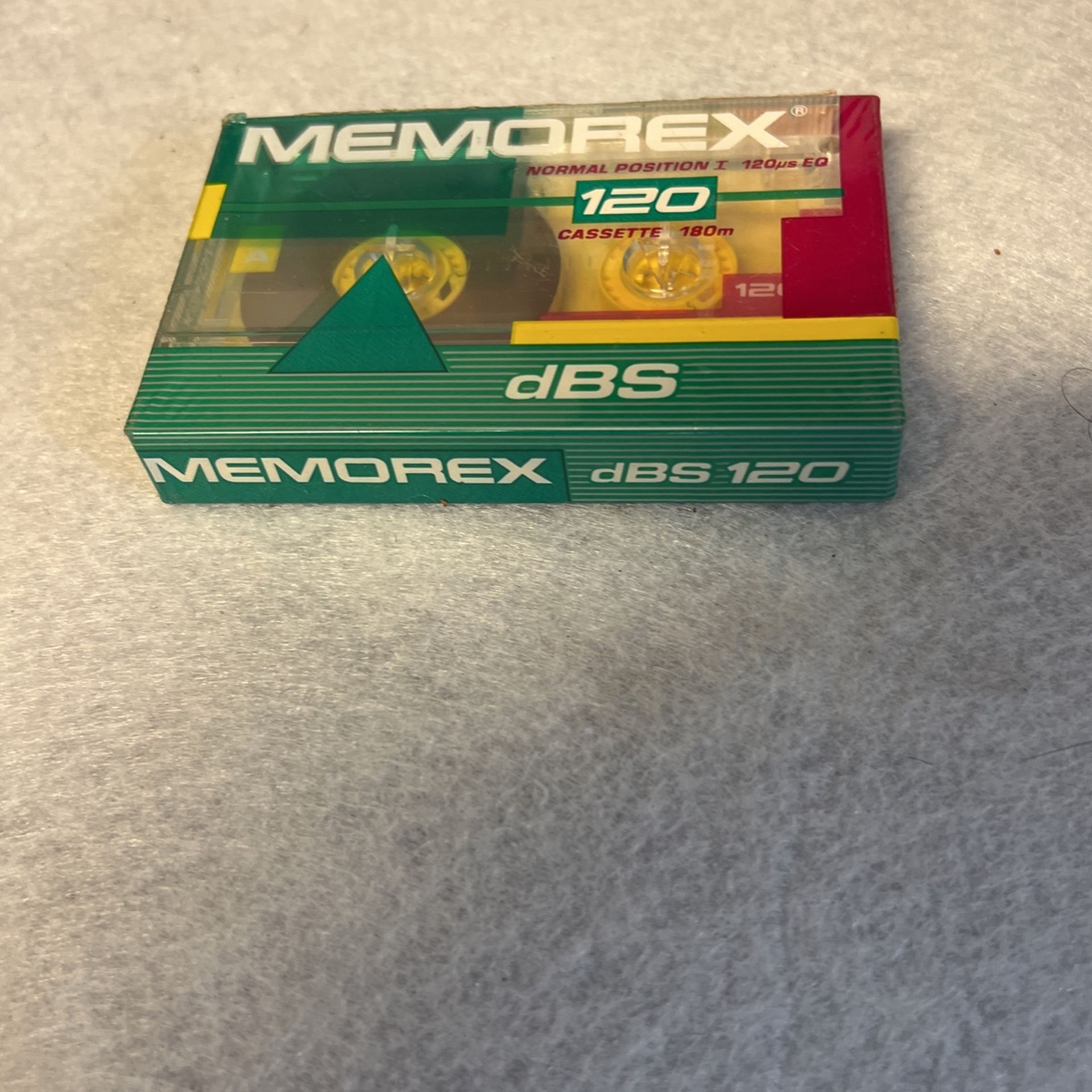 Memorex DBS 120 Minute Audio Cassette Tape Vintage NEW & Sealed Blank