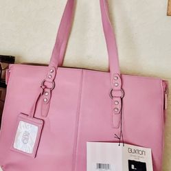 Pink Buxton Tote Bag leather 