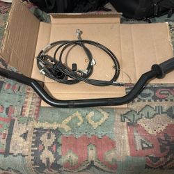 Motorcycle Handle Bars Plus Cables For Installation 