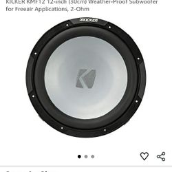 New 12 Inch kicker Subwoofers, Waterproof, FreeAir