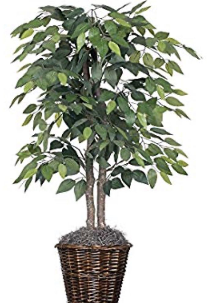 Artificial Plant 4ft with Rattan Basket High Quality Fake Tree