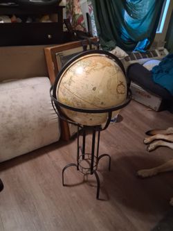 Rotating globe and stand