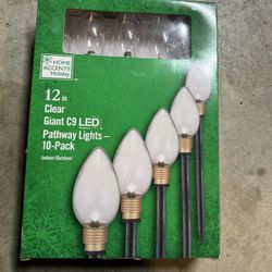 12 Inch Clear Pathway Lights