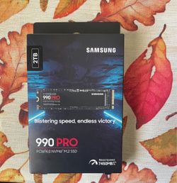 Samsung 990 PRO 2TB NVMe M.2 PCIe 4.0 SSD MZ-V9P2T0B/AM Open Box Unused
