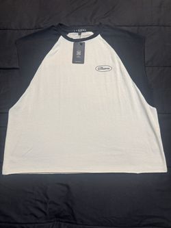 Men Cropped Sleeveless T Shirt