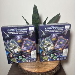 Disney Pixar Lightyear, Galactic Attack Card Dice Game Buzz Lightyear Emperor Zurg Toy Story Action Movie Board Game Toy, for Kids Ages 6 and up