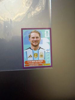 Panini FIFA World Cup 2026 Alexis Mac Allister ARG 9 Sticker Purple Parallel