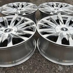 22” OEM High Polished Cadillac Escalade Platinum Luxury Wheels New Takeoffs GMC Yukon Factory 