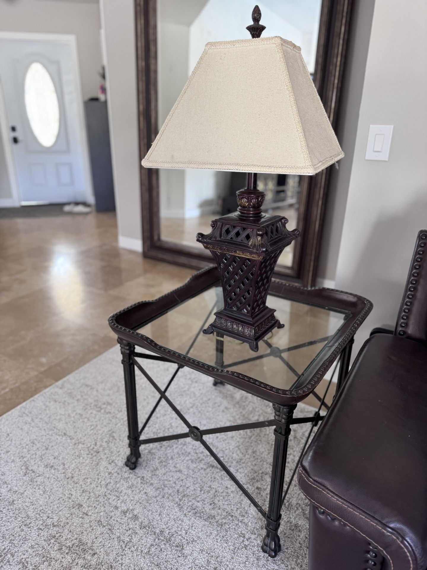 Coffee Table And Lamp