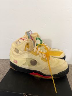 Nike Air Jordan 5 Off White size 2.5Y