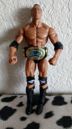 Wrestling figurine.The Rock.