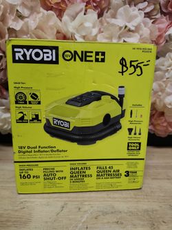 RYOBI
ONE+ 18V Cordless Dual Function Inflator/Deflator(Tool Only)