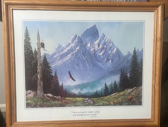 Inspirational Framed bald eagle poster