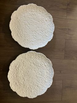 Ceramic Platters - Ivory