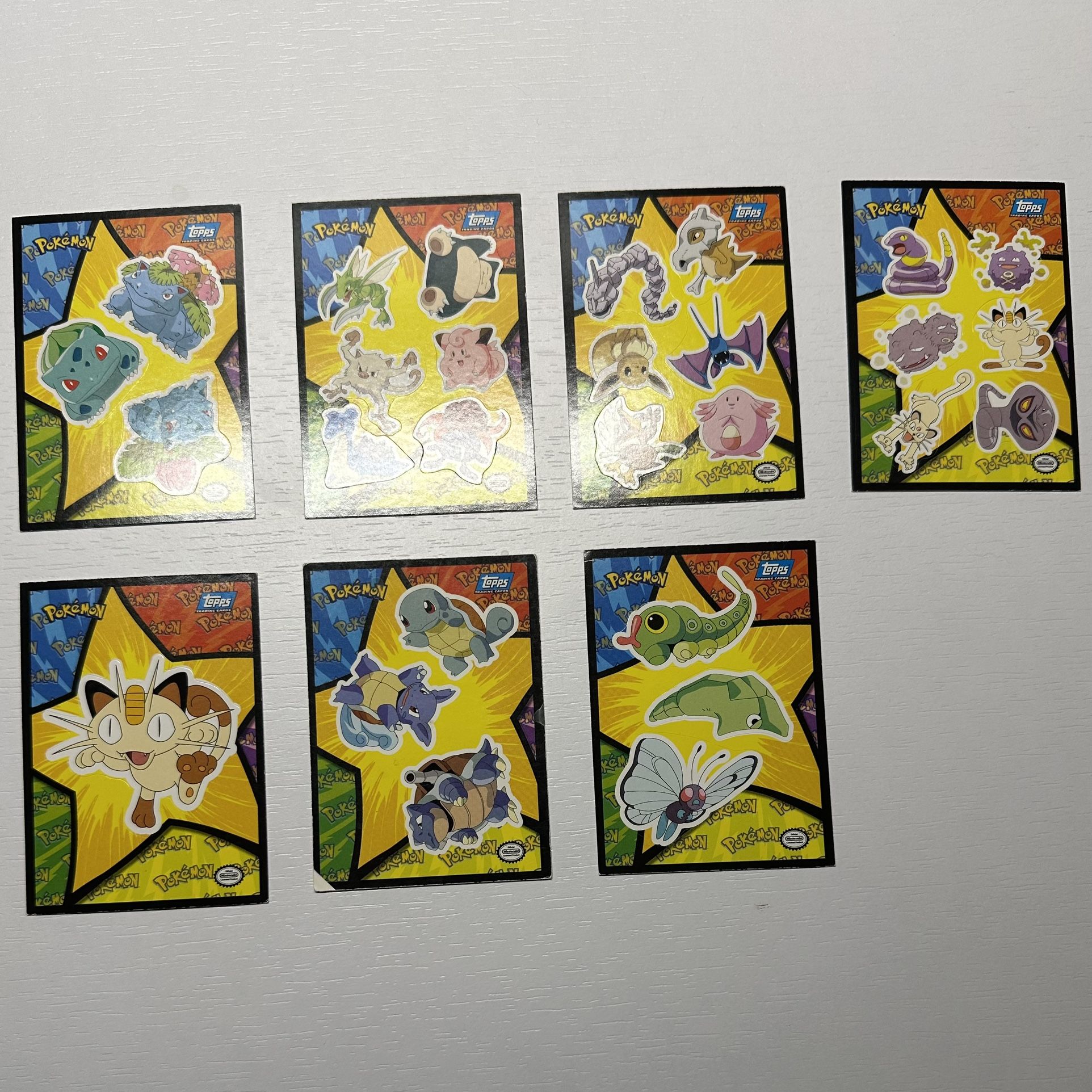 1999 Pokemon Topps Movie Stickers