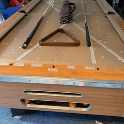Pool Table With Accessories 