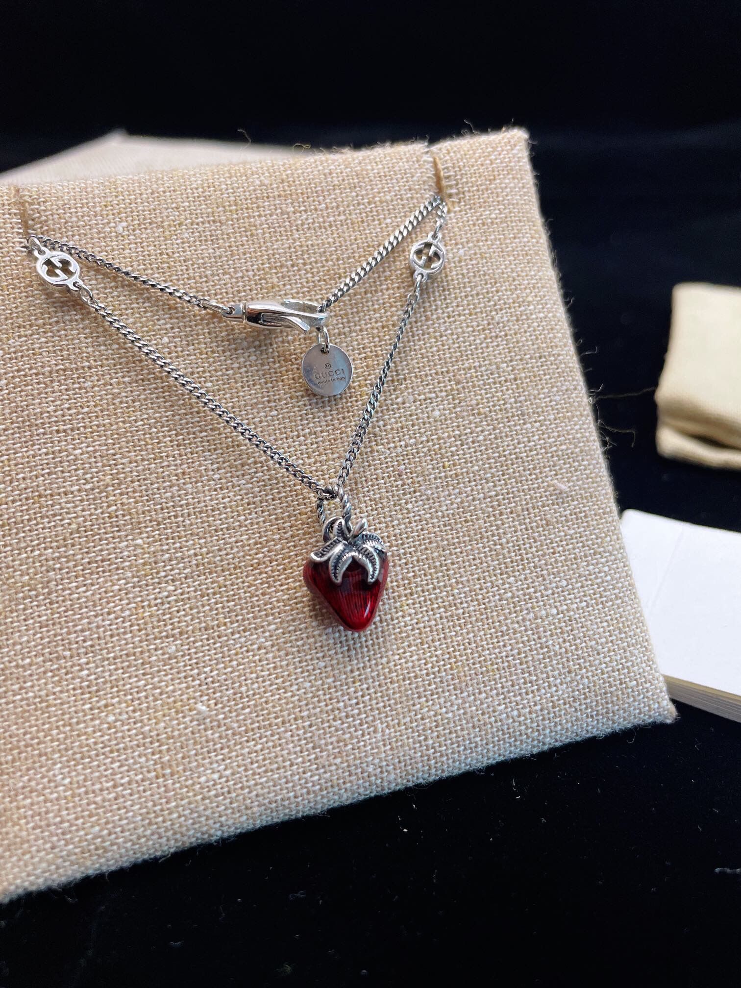 A super cute big-name necklace
