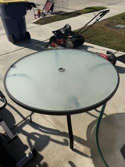 Glass Outdoor Table