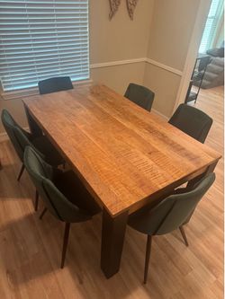Dining table and chairs