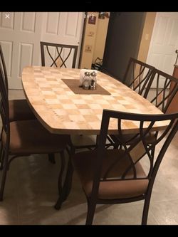 6 piece kitchen table