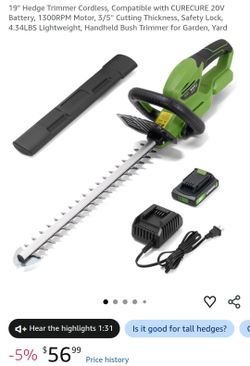 Hedge Trimmer LIKE NEW