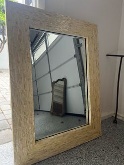 Mosaic Tile Framed Mirror — $100