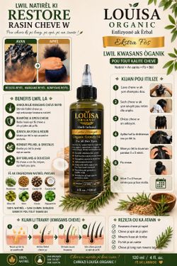 8 oz Louisa organic growth oil