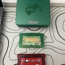 Gameboy Advance SP ips v5 Rayquaza Edition With Earthbound Collection 