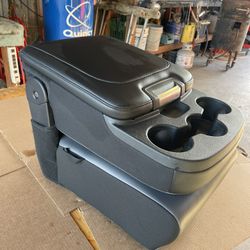 2019-22 Dodge Ram Center Console , Black Cloth/Gray Vinyl .