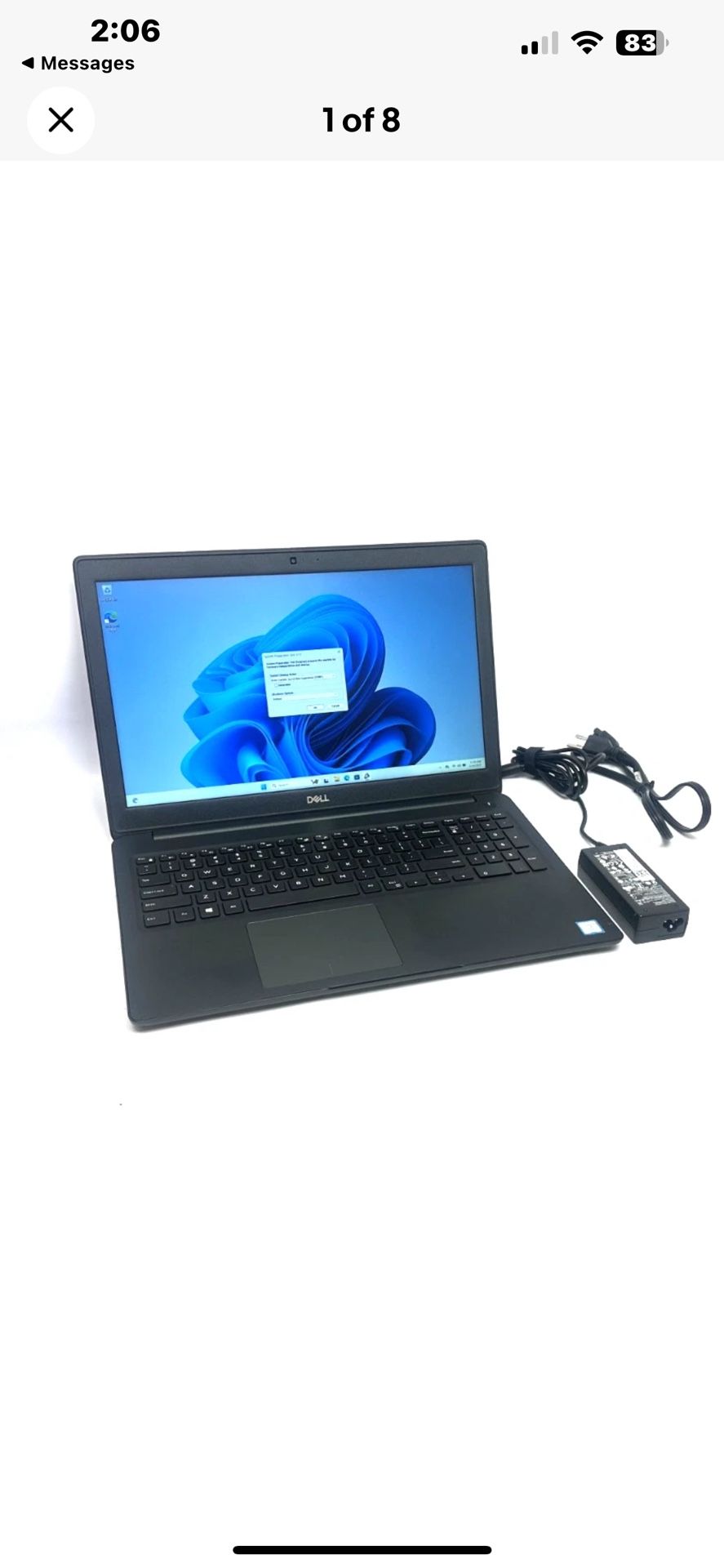 Dell Latitude 3500 15.6" Laptop i5 8th Gen 240GB SSD 8GB RAM Win 11 Pro