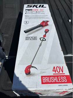 NEW SKIL PWRCORE 40V String Trimmer + Leaf Blower Combo Kit