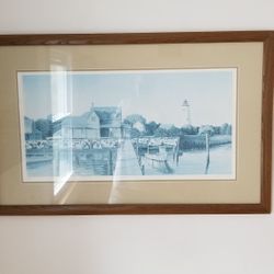 Drawing  Of Dock Scene 