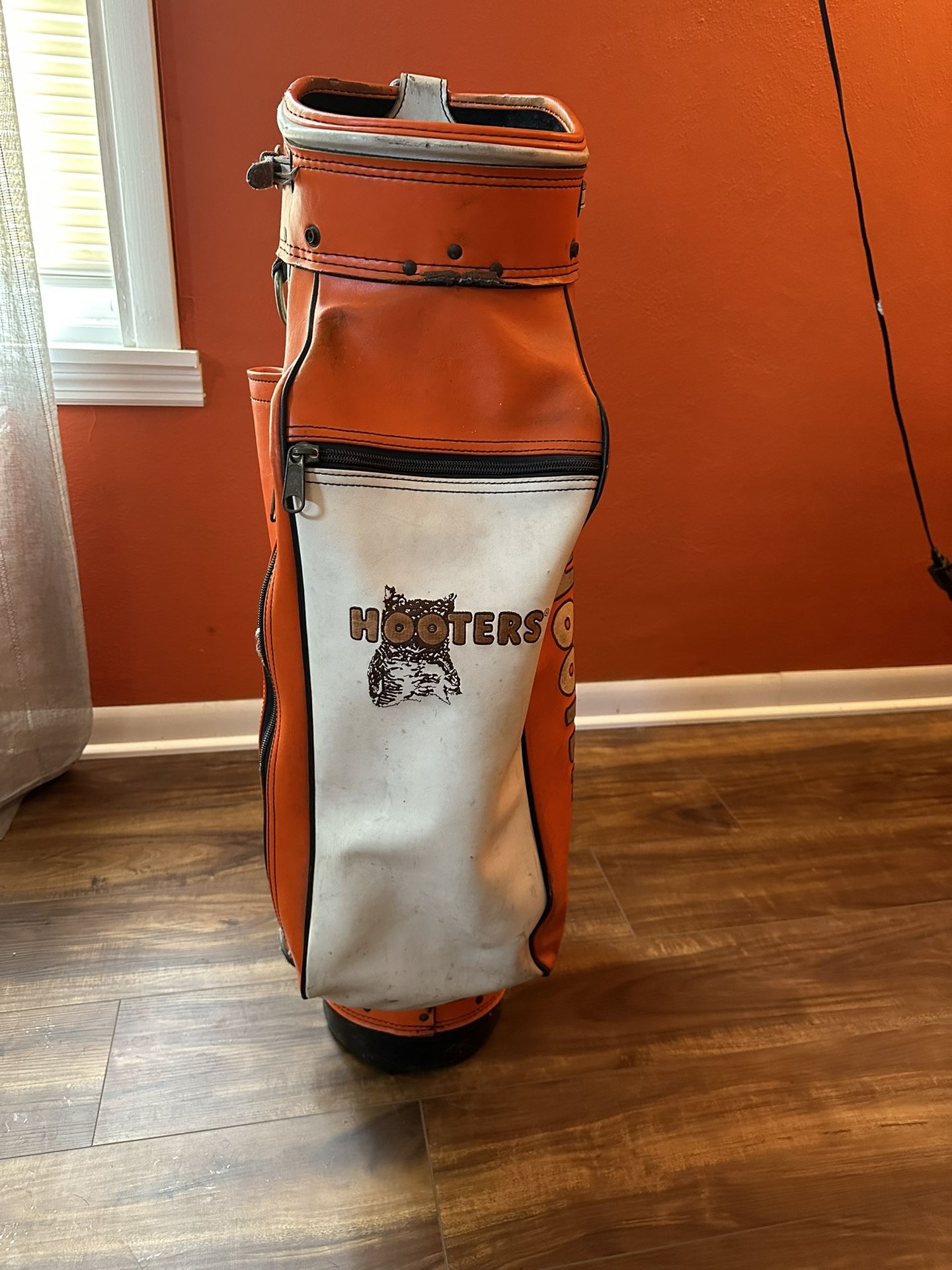 Vintage Leather Hooters Golf Bag