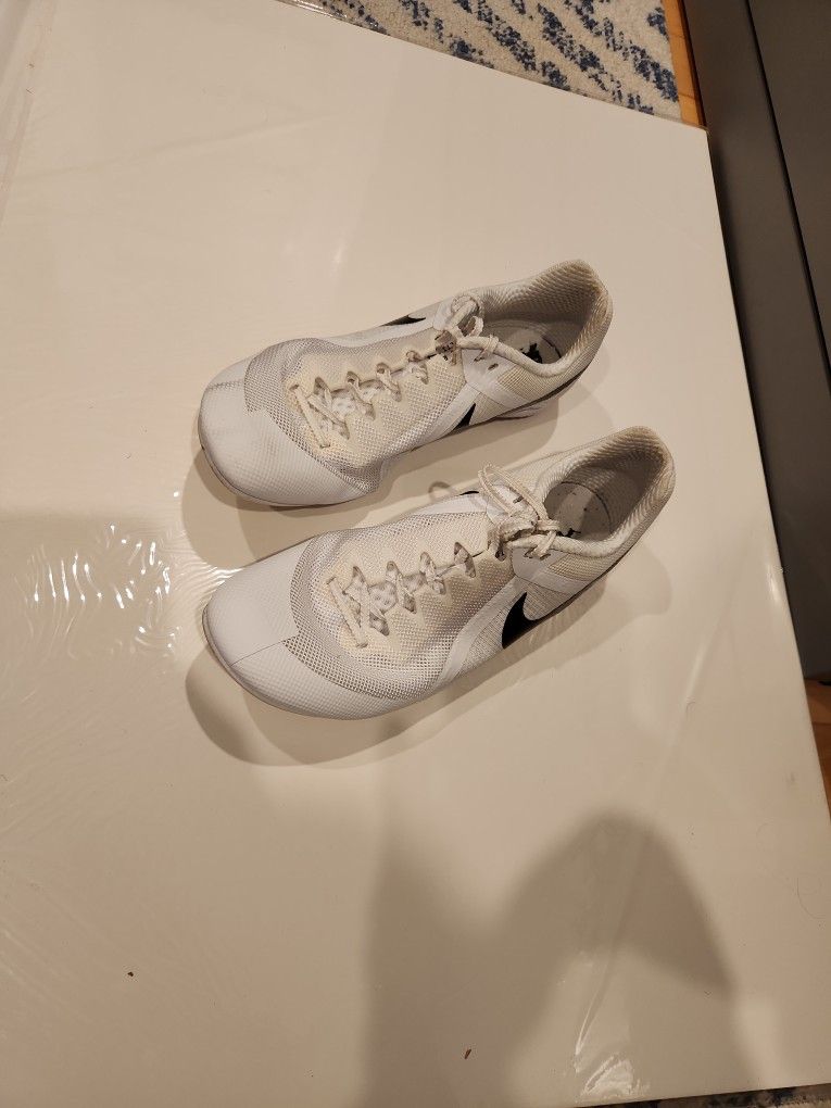 Nike, Track Sprinting Spike Shoes, White Size: Us 9.5