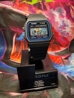 Snoopy inspired casio f91 digital watch