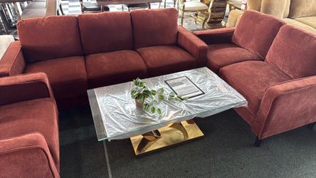 3 Pieces Set Sofa & Loveseat & Chair