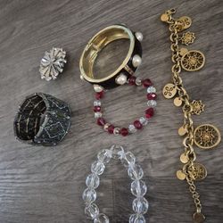 ALL NEW JEWELRY! JESSICA SIMPSON, CATO, AND KOHL'S!! ALL FOR $10! SILVER BROACH ALSO!!!