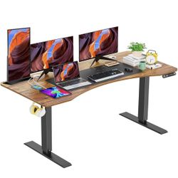  Electric Height Adjustable 63x 30inch Standing Desk