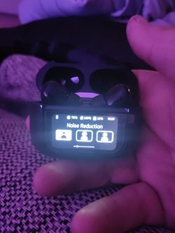 Wireless ear buds with smart screen